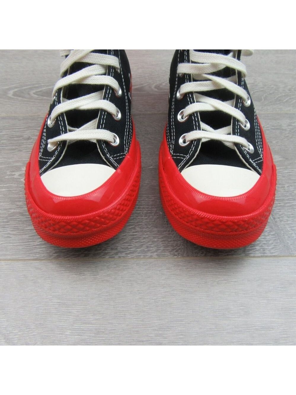 Converse x Chuck 70 HI Comme des Garcons CDG PLAY Sneakers Mens 5 / Womens 7 NEW - Picture 5 of 14